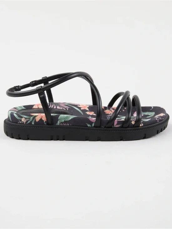 Roxy Women's Brooke Slip-On Flat Sandals Floral Design - Picture 2 of 7